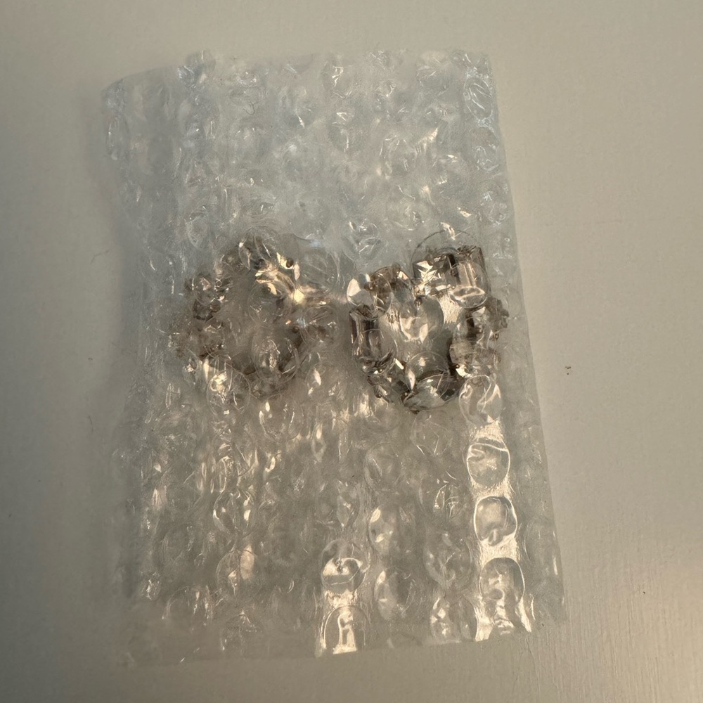 Nwot J.Crew Rhinestone Circle Statement Earrings - image 5